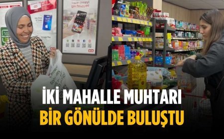 İki mahalle muhtarı bir gönülde buluştu