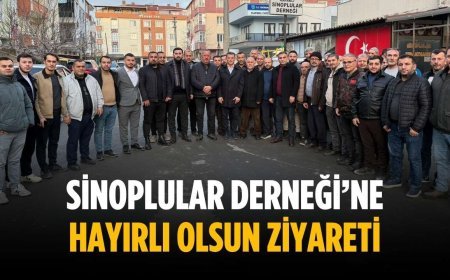 Sinoplular Derneği’ne hayırlı olsun ziyareti