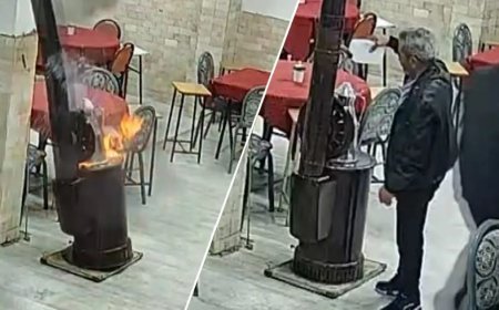 Güzel koksun diye sobaya kolonya döktü. Kıraathane savaş alanına döndü