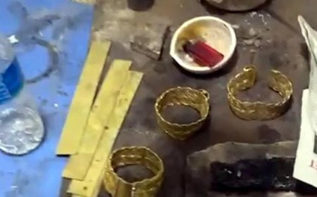 Güzellik merkezi süsü verilen iş yerinde sahte altın üretimi!