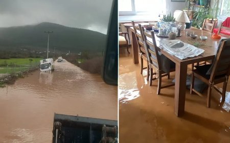 Bir anda bastıran yağmur hayatı felç etti. Sokaklar göle döndü, evleri su bastı