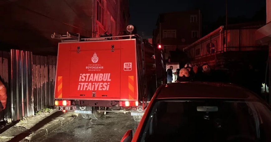 İstanbul'da 5 katlı binada yangın. 6 kişi dumandan etkilendi