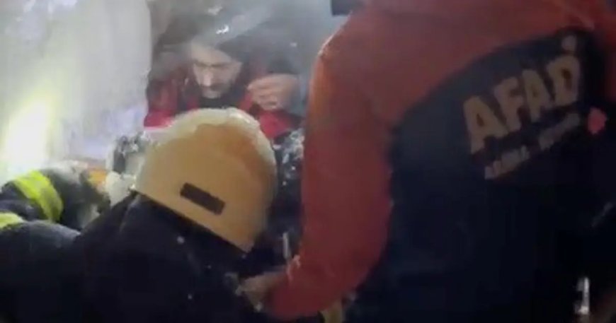 Çatıdaki karları temizlerken üzerine çığ düştü