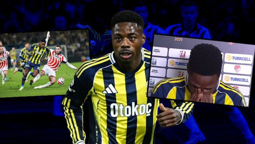 Anthony Musaba'dan rüya gibi başlangıç: Fenerbahçe'yi Süper Kupa'da finale uçurdu, gözyaşlarını tutamadı!