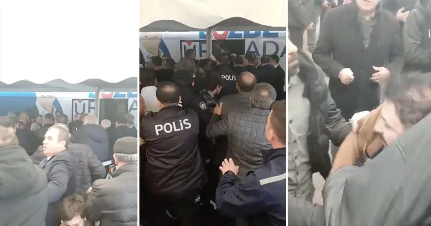 Bursa Büyükşehir Belediye Başkanı Mustafa Bozbey'e yumruklu saldırı girişimi