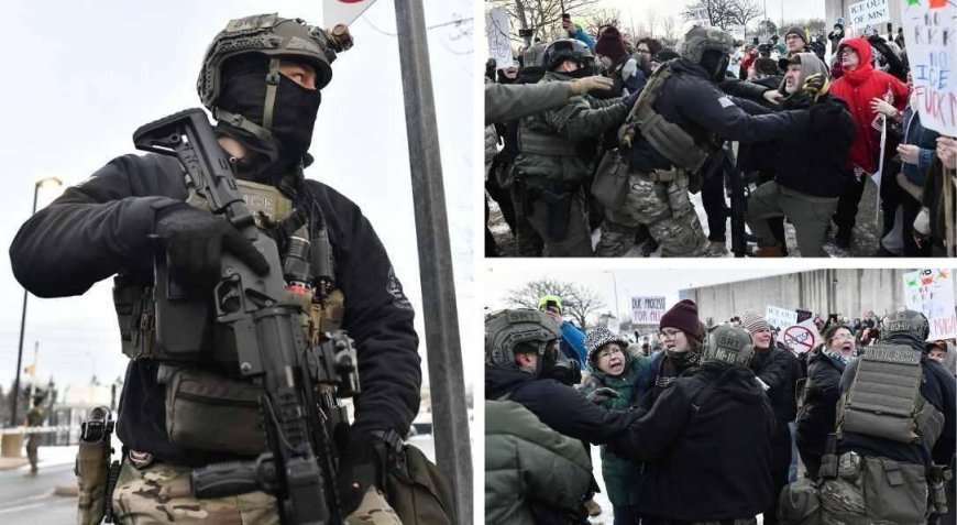 ABD'de sokaklar karıştı, protestocular ve polis karşı karşıya! ICE'nin vahşeti kaosa dönüştü