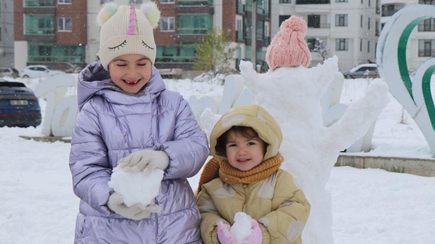 Eğitime kar engeli: Kent merkezi ile 2 ilçede 14 Ocak Çarşamba günü okullar tatil edildi