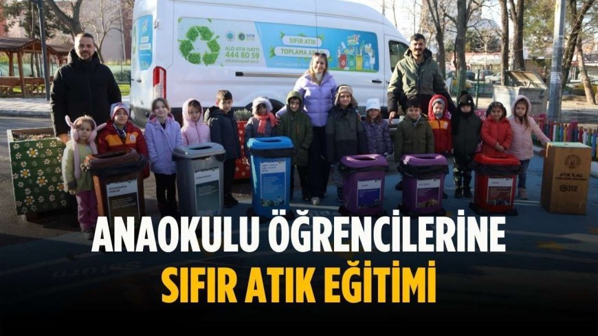 Anaokulu öğrencilerine sıfır atık eğitimi