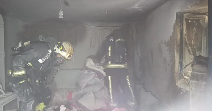 Antalya'da bodrum katta yangın paniği