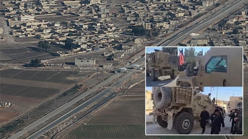 Suriye'den sıcak görüntü! ABD askerleri terör örgütü YPG/SDG'nin işgali altındaki Deyr Hafir'de