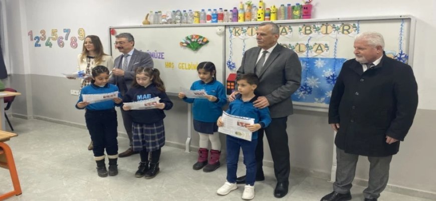 Kaymakam Günlü Öğrencilerin Karne Heyecanına Ortak Oldu