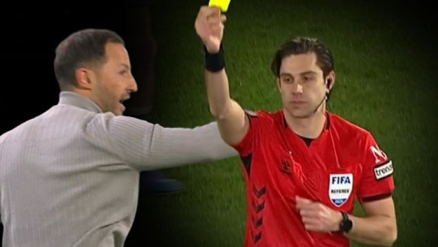 Tedesco'dan hakeme sert tepki! Ceketini fırlattı