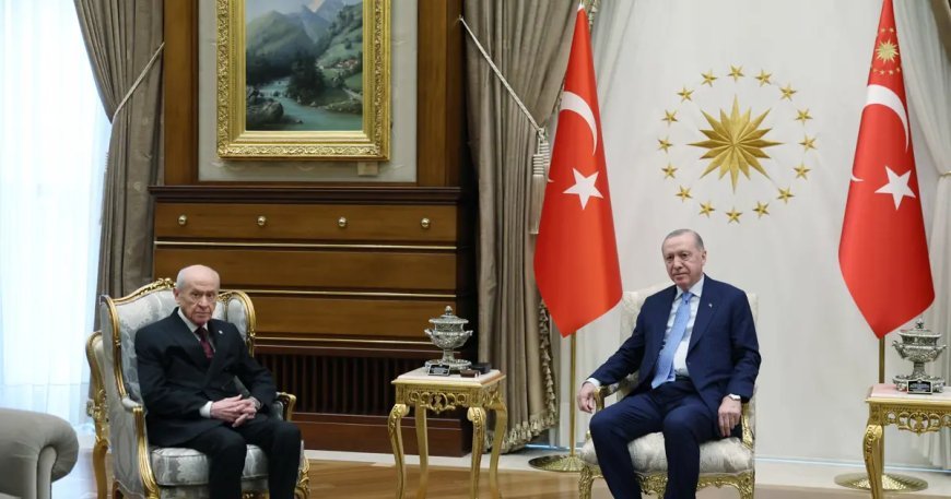 Ankara'da önemli zirve. Cumhurbaşkanı Erdoğan, Bahçeli ile görüştü