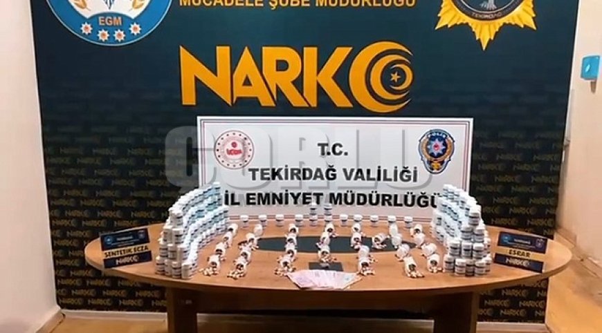 Tekirdağ'da zehir tacirlerine darbe