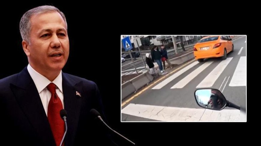 Ankara'da yayaya yol vermeyen 2 taksi sürücüsüne idari işlem uygulandı