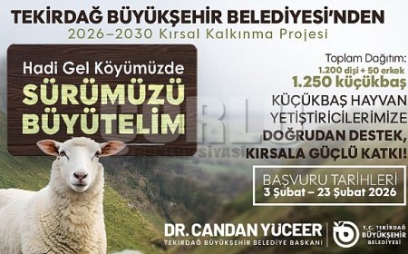 SÜRÜLER BÜYÜYOR, KIRSAL KALKINMA GÜÇLENİYOR