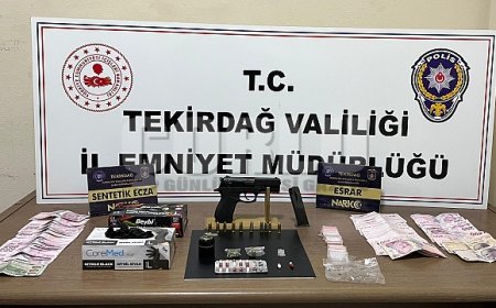 Kırmızı bültenle aranan uyuşturucu taciri Tekirdağ'da yakalandı