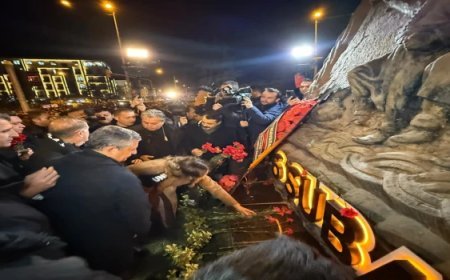 CANDAN BAŞKAN DEPREM BÖLGESİNDE: “UNUTMADIK, UNUTTURMAYACAĞIZ”