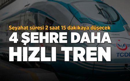 Ekonomi Haberleri: 4 şehre daha hızlı tren geliyor! Mersin-Adana-Osmaniye-Gaziantep Hızlı Tren Hattı ile seyahat süresi 2 saat 15 dakikaya düşecek