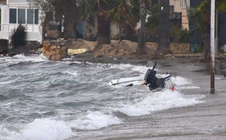Muğla'da fırtına alarmı. Bodrum ve Milas'ta okullar tatil edildi