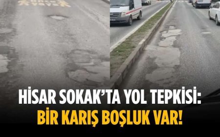 Hisar Sokak’ta yol tepkisi: Bir karış boşluk var!