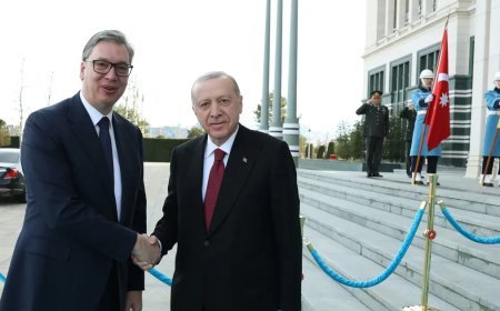 Cumhurbaşkanı Erdoğan, Vucic ile bir araya geldi. "Yakın çevremizde ve ötesinde barış ve huzurun tesisi için çalışıyoruz"