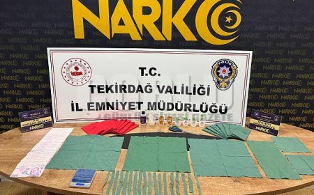 Tekirdağ’da 27 bin kullanımlık uyuşturucu ele geçirildi