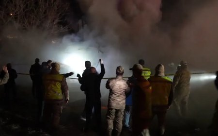 Gümüşhane’de yangın sonrası ev çöktü, bir kişi öldü