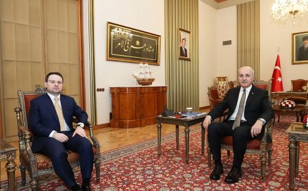 Adalet Bakanı Gürlek'ten Meclis Başkanı Kurtulmuş'a ziyaret