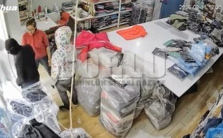 Zorla para isteyen yüzü maskeli şahısları tokatla kovdu