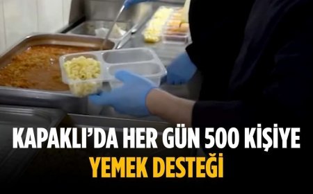 Kapaklı’da her gün 500 kişiye yemek desteği