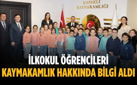 İlkokul öğrencileri kaymakamlık hakkında bilgi aldı