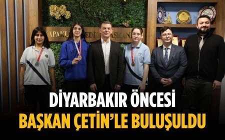 Diyarbakır öncesi Başkan Çetin’le buluşuldu
