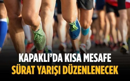 Kapaklı’da Kısa Mesafe Sürat Yarışı düzenlenecek
