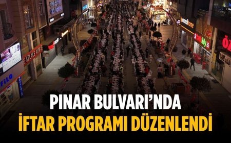 Pınar Bulvarı’nda iftar programı düzenlendi