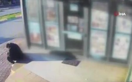 Market çalışanı ölümle burun buruna geldi refleksi ile hayatta kaldı