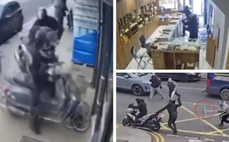 Londra’da Türk kuyumcusuna 'pala ve balyozlu' baskın! Soygunculara süpürgeli müdahale