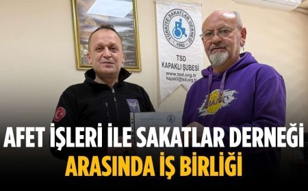 Afet işleri ile Sakatlar Derneği arasında iş birliği