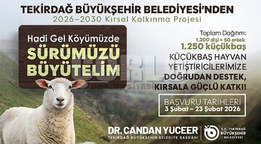SÜRÜLER BÜYÜYOR, KIRSAL KALKINMA GÜÇLENİYOR