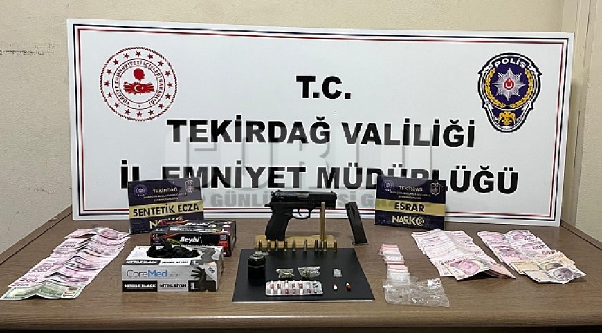 Kırmızı bültenle aranan uyuşturucu taciri Tekirdağ'da yakalandı