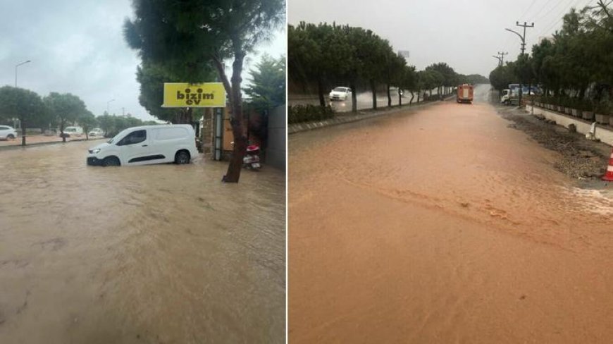 İzmir yine sele teslim! Yollar göle döndü, hayat durma noktasına geldi