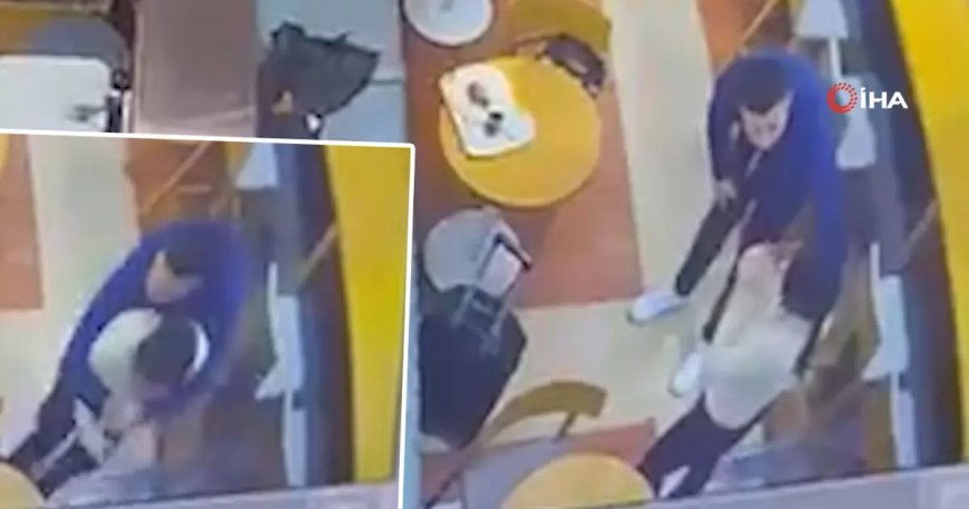 İstanbul Havalimanı'nda garsondan hayat kurtaran müdahale