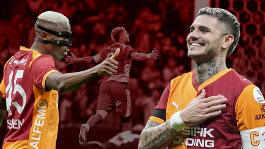 Galatasaray-Eyüpspor maçında sahne golcülerin: Icardi yine rekor kırdı, Osimhen ilk kez başardı!