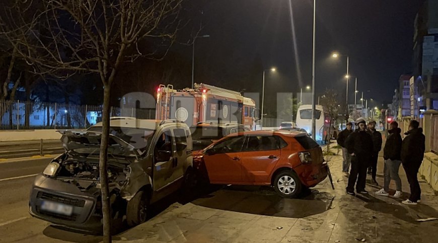 Çorlu'da 4 araç birbirine girdi