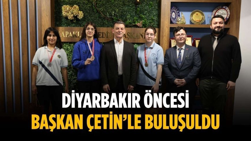 Diyarbakır öncesi Başkan Çetin’le buluşuldu