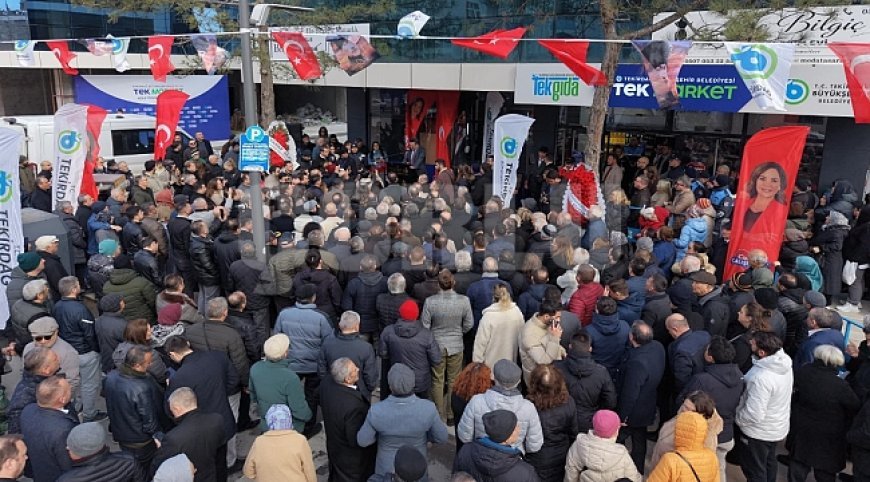 DAYANIŞMA AĞI BÜYÜYOR: TEK MARKET ÇERKEZKÖY’DE AÇILDI