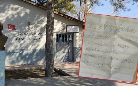 Yer: Eskişehir! İlkokul kapısına tehdit mektubu bıraktı