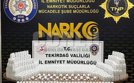 Tekirdağ'da torbacının zulasından 81 bin 700 sentetik ecza çıktı