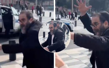 Fransa'daki Filistin protestosunda önce sözlü taciz sonra tiyatro!