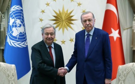 Cumhurbaşkanı Erdoğan Guterres'i kabul etti. İki liderden ortak basın toplantısı